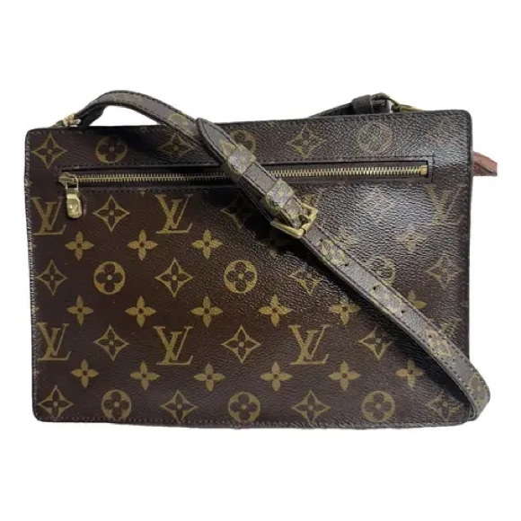 LOUIS VUITTON BUNDLE😍 VINTAGE ENGHIEN MONOGRAM CROSSBODY BAG & COIN PURSE - Picture 5 of 16